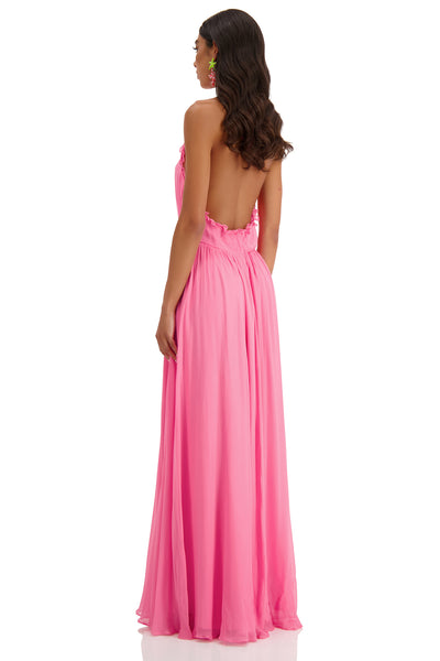 Francesca Pink Chiffon Dress