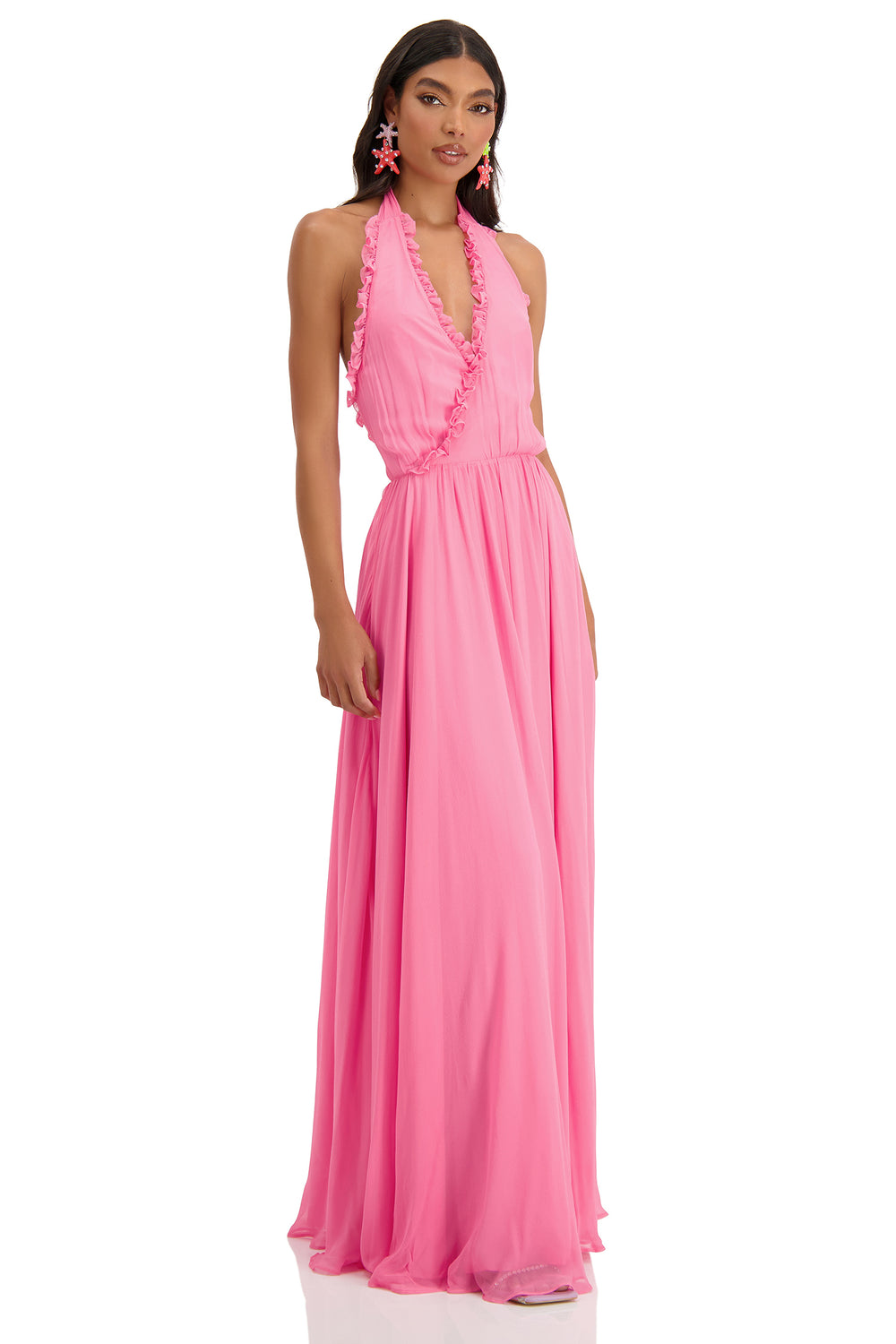 Francesca Pink Chiffon Dress