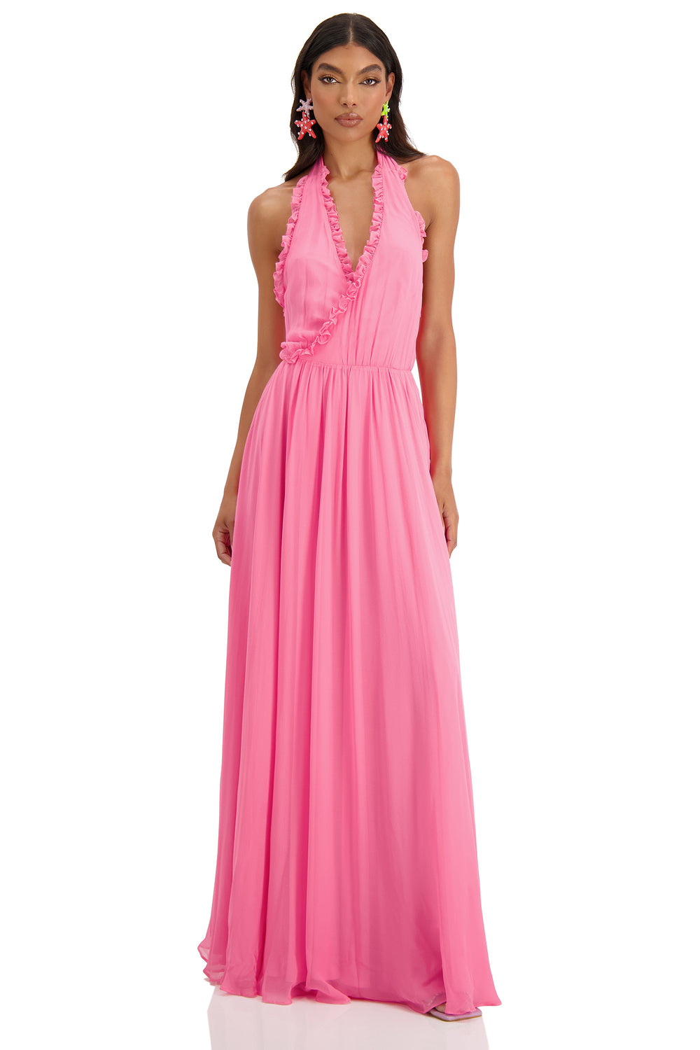 Francesca Pink Chiffon Dress