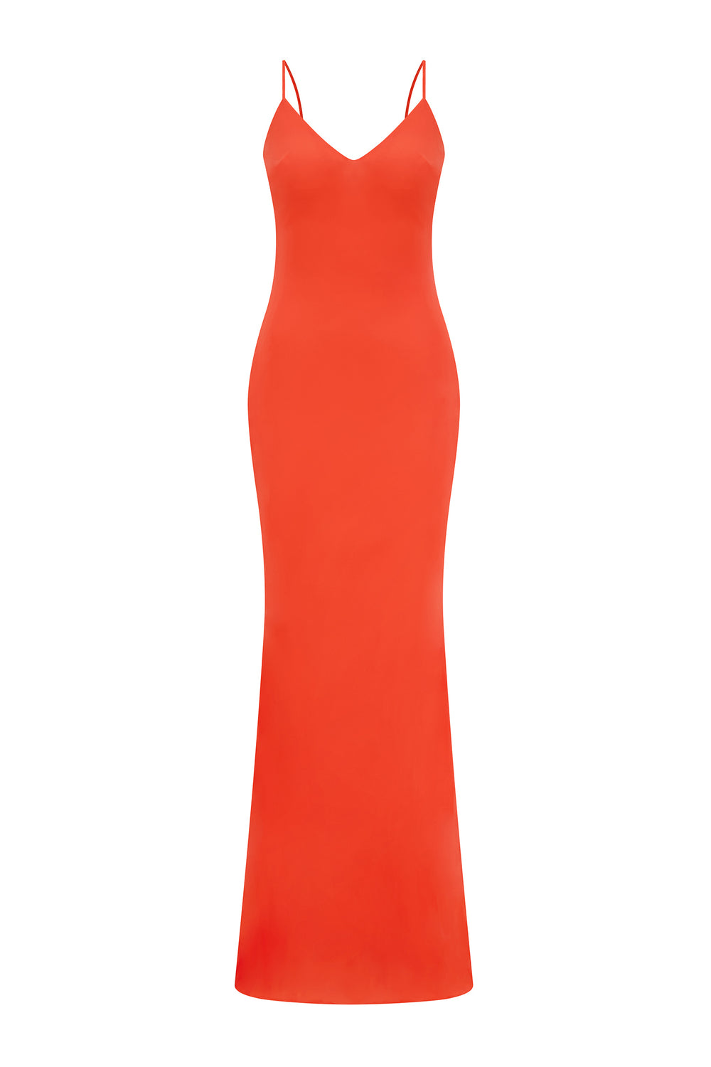 Margherita Orange Chiffon Dress