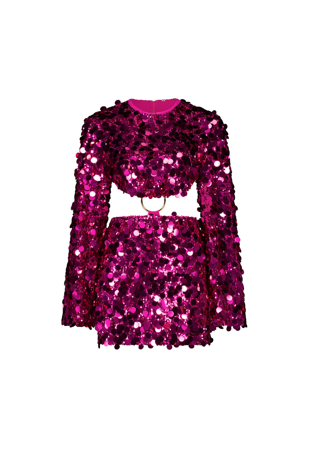 Giordanya Pink Sequin Mini Dress