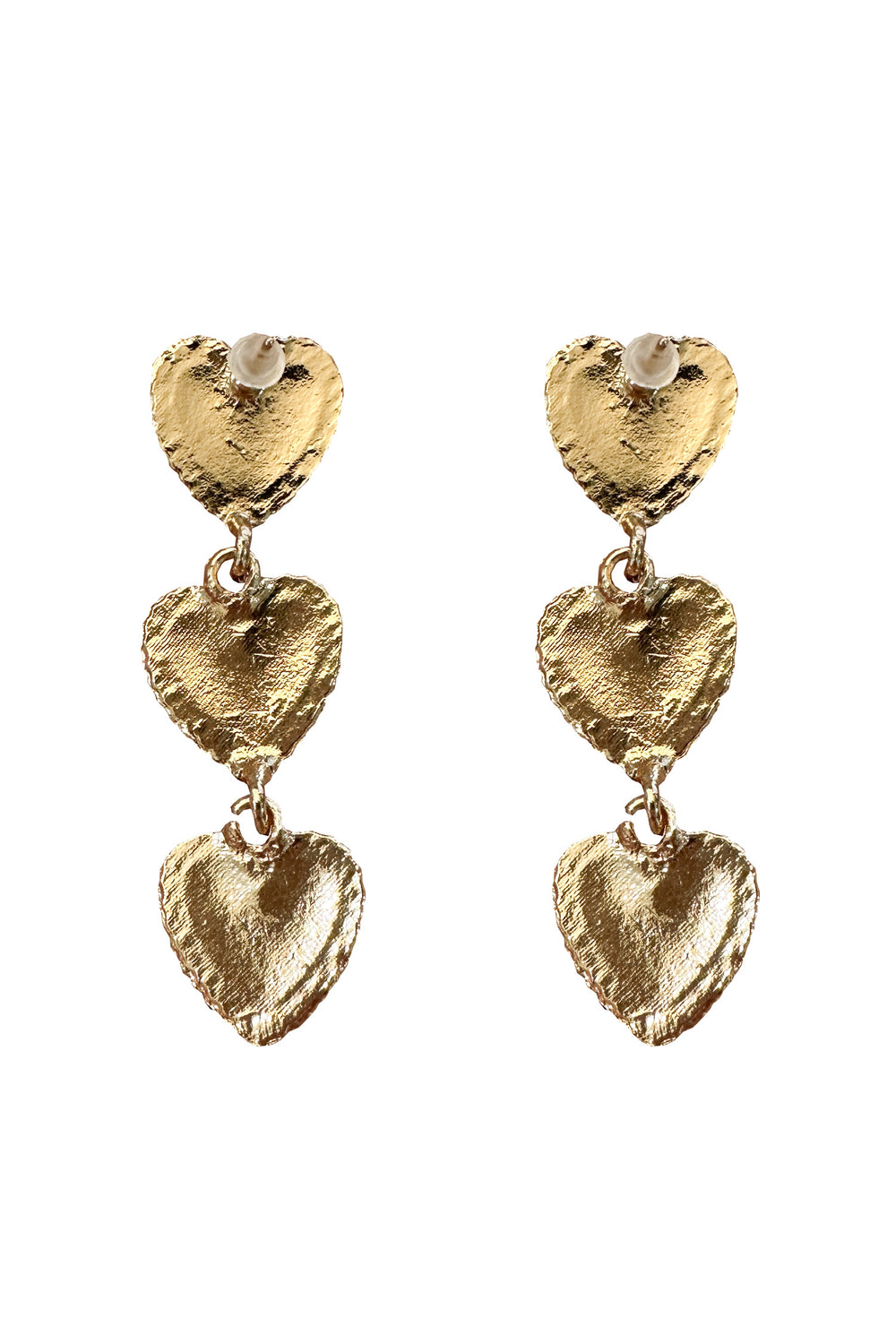 Shirley Black Heart Earrings