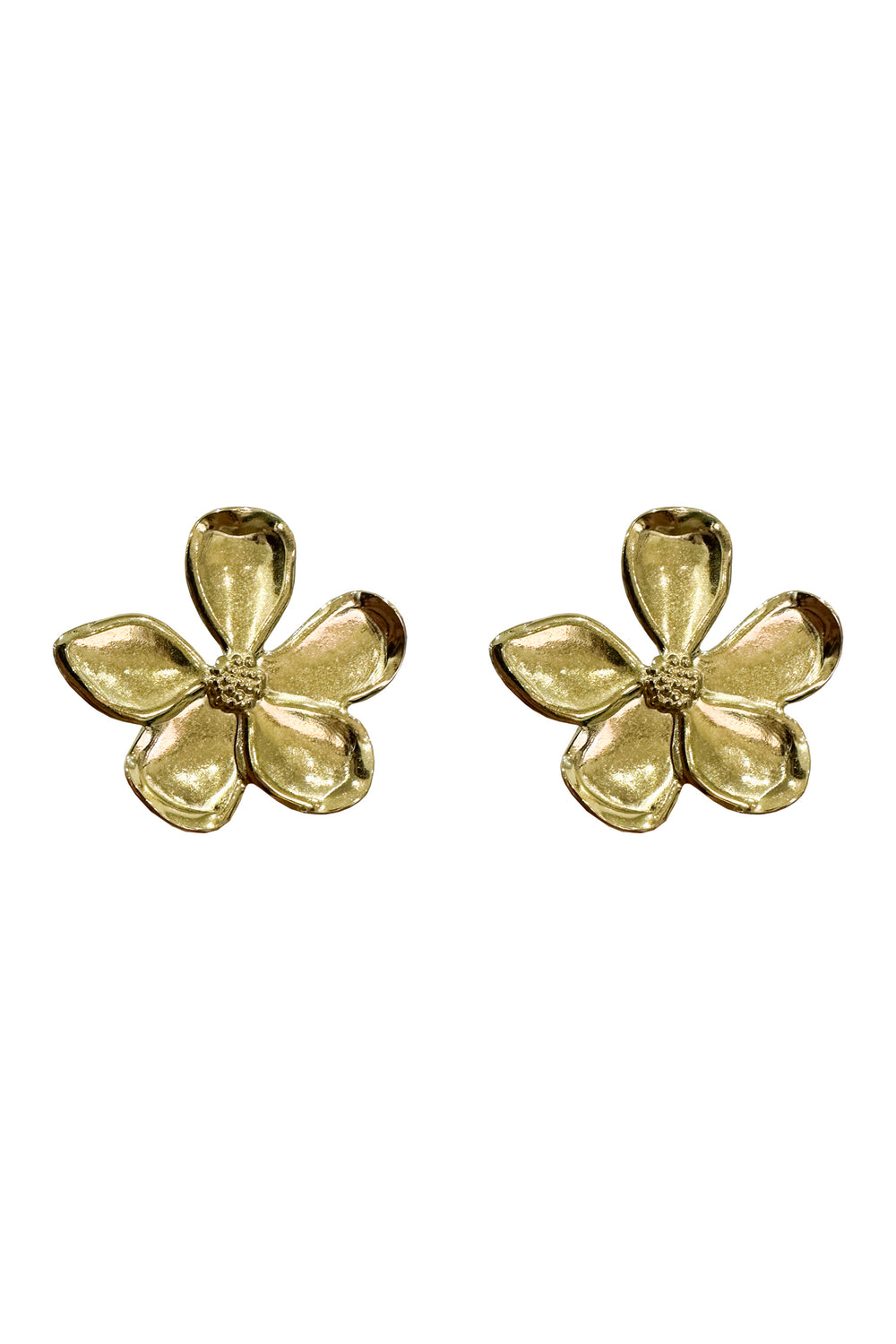 Miuccia Gold Flower Earrings