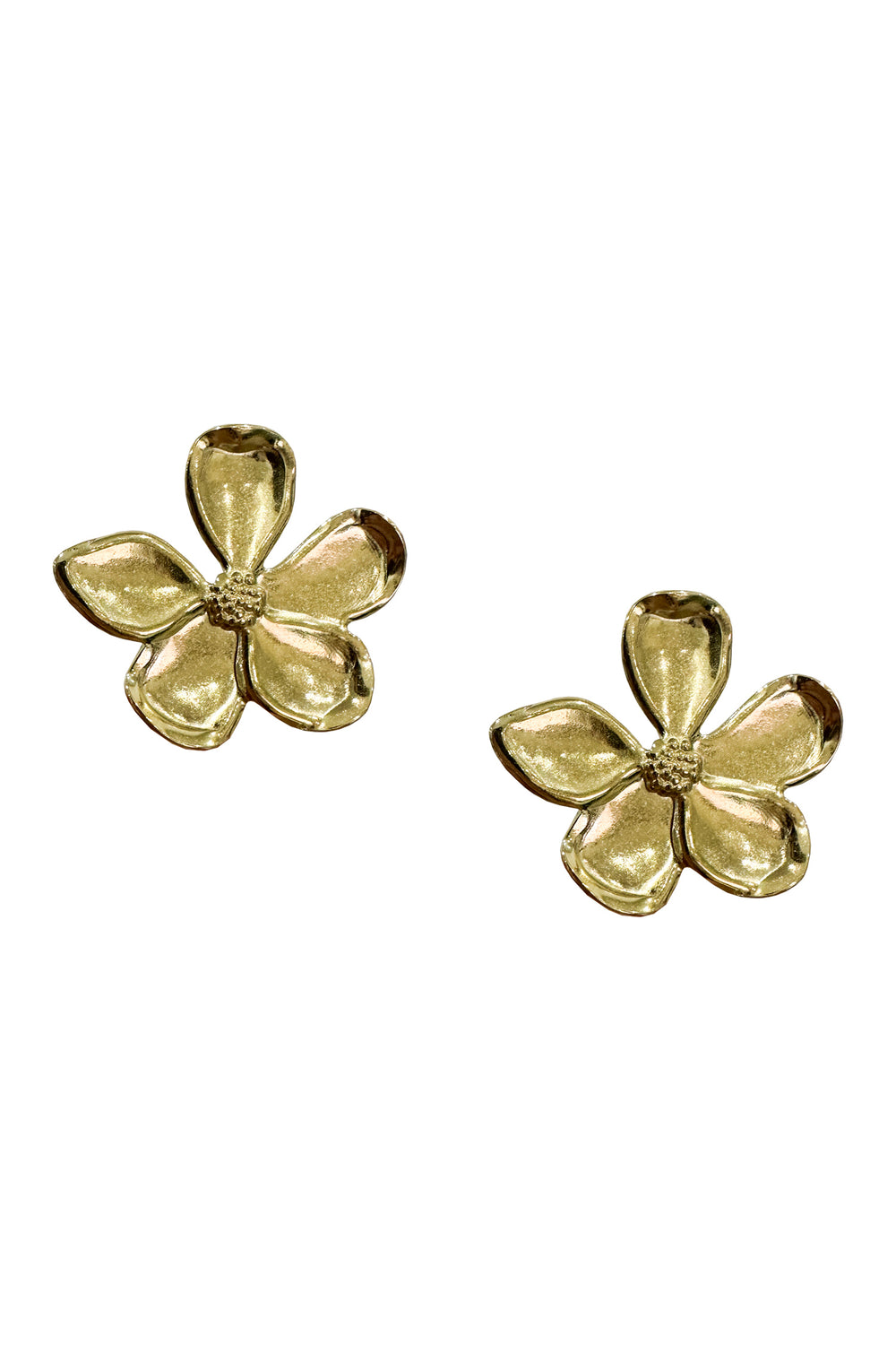 Miuccia Gold Flower Earrings