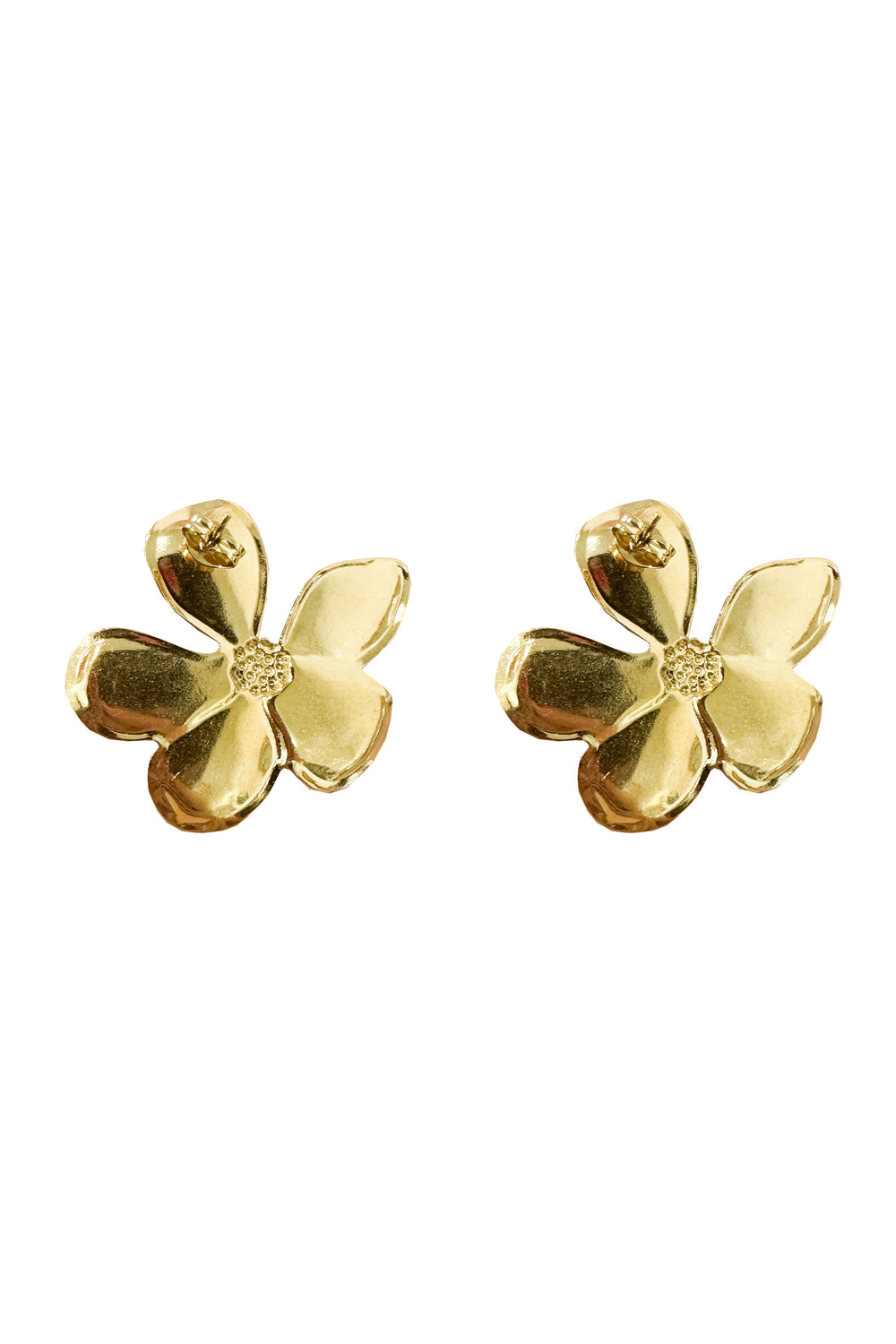 Miuccia Gold Flower Earrings