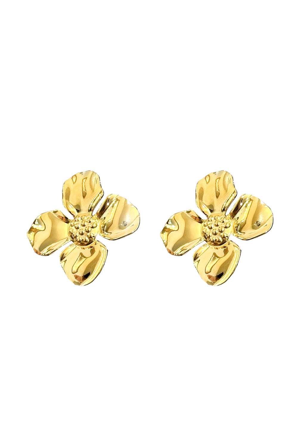 Mikaela Gold Flower Earrings