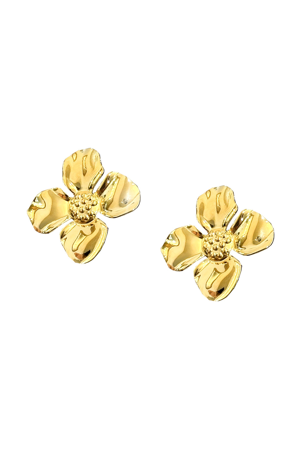 Mikaela Gold Flower Earrings