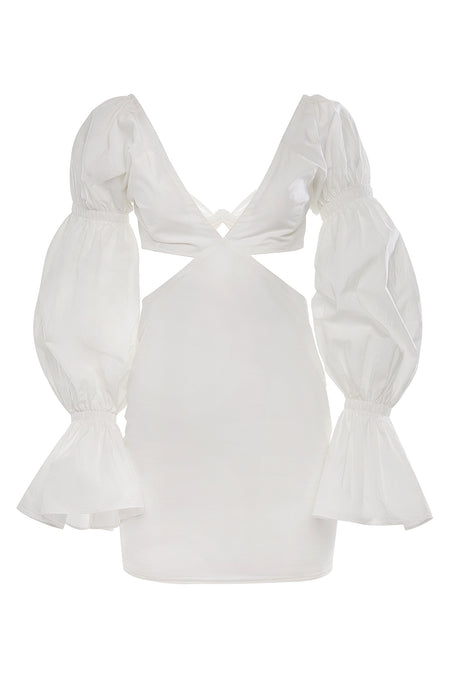 Ria White Satin Mini Dress | Afterpay | Zip Pay | Sezzle | LayBuy