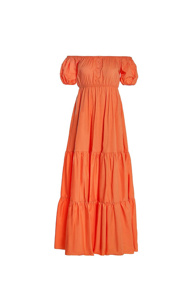 Marni Orange Poplin Maxi Dress | Afterpay | Zip Pay | Sezzle