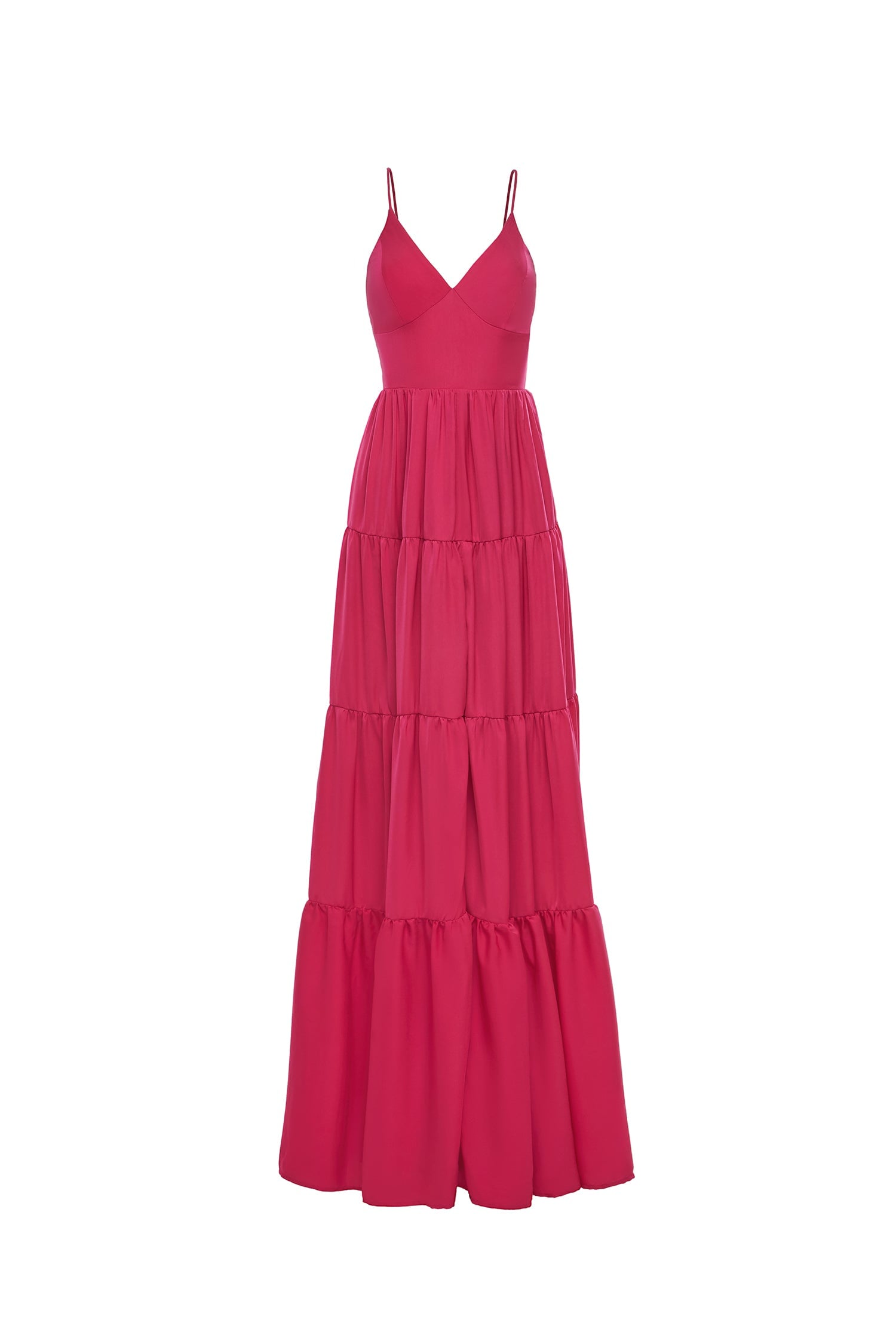 Karmia Fuchsia Satin Dress | Afterpay | Klarna | Zip Pay