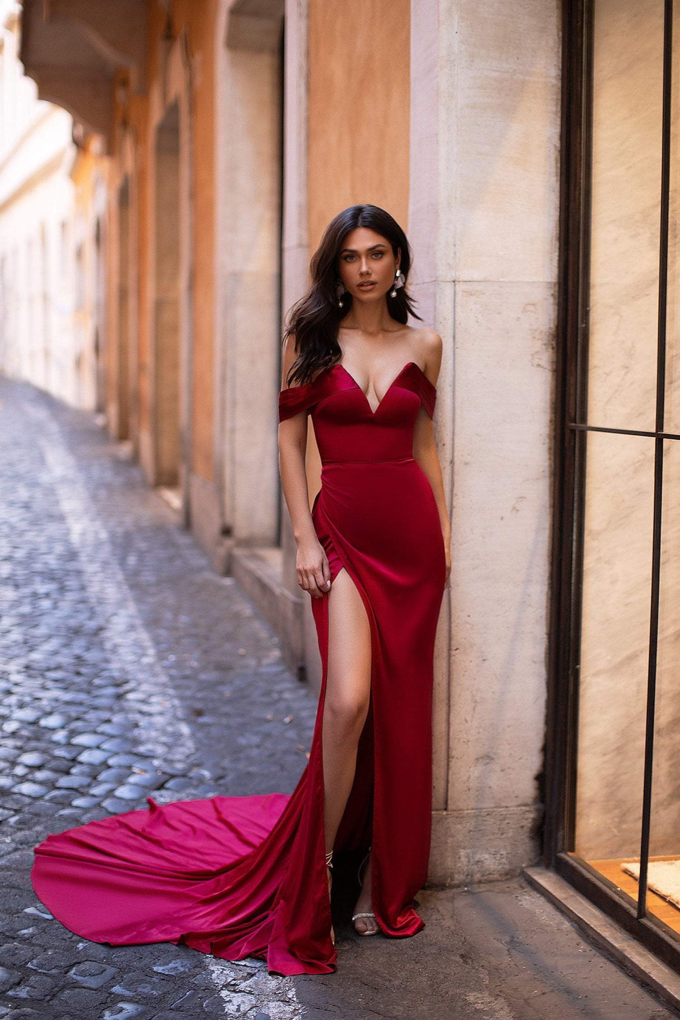 Wine Red Formal Gown & Dresses