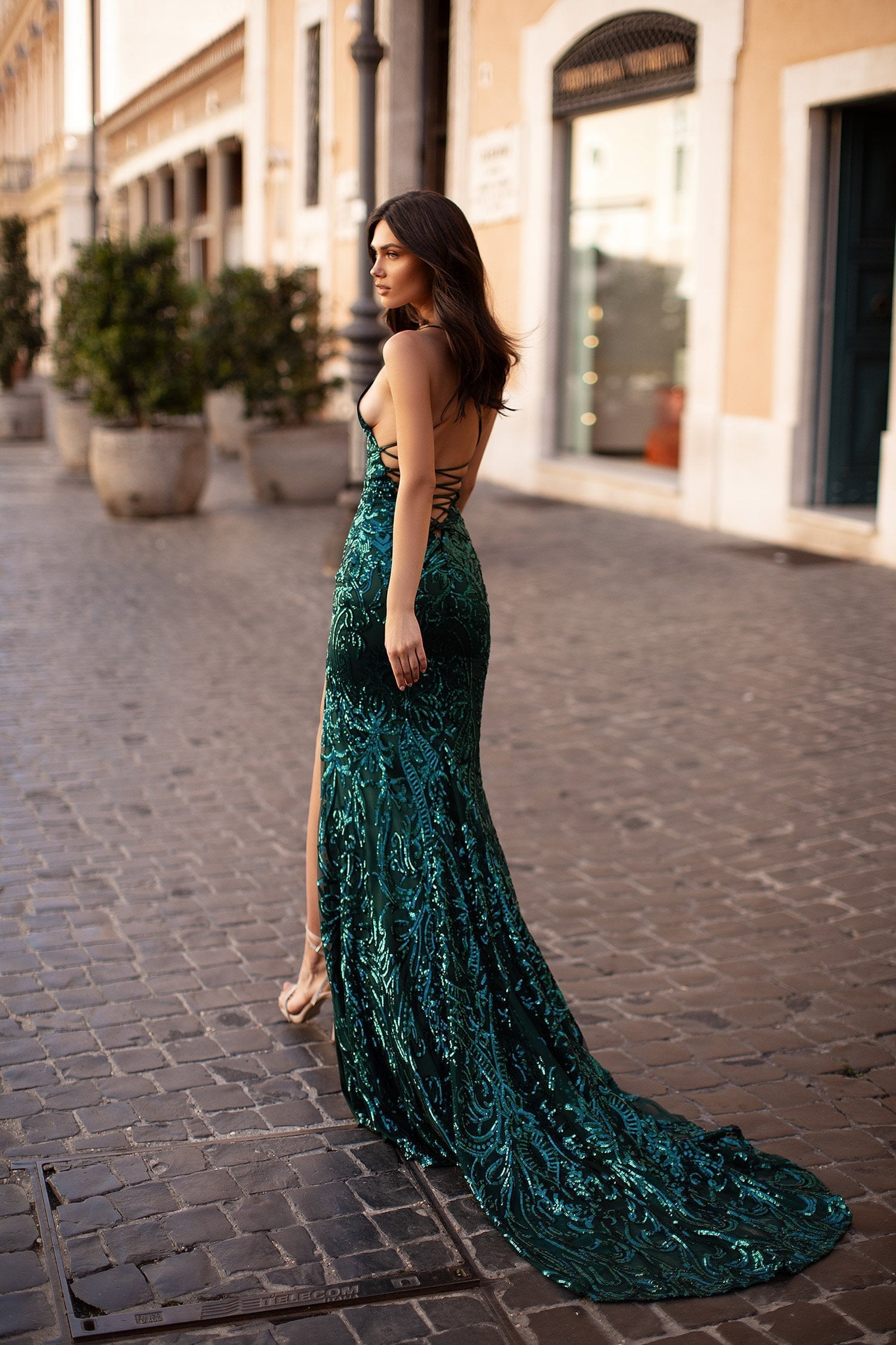 Genelle Emerald Sequin Gown | Afterpay | Laybuy | Klarna | Zip Pay