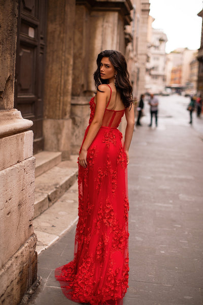 Clarina Red Tulle Gown | Afterpay | Zip Pay | Sezzle | Laybuy