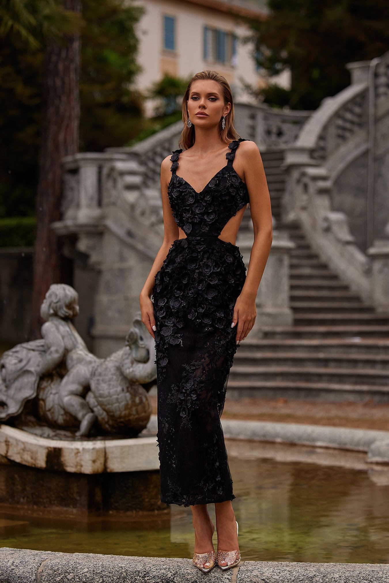 Black Cut-Out Dresses & Gowns