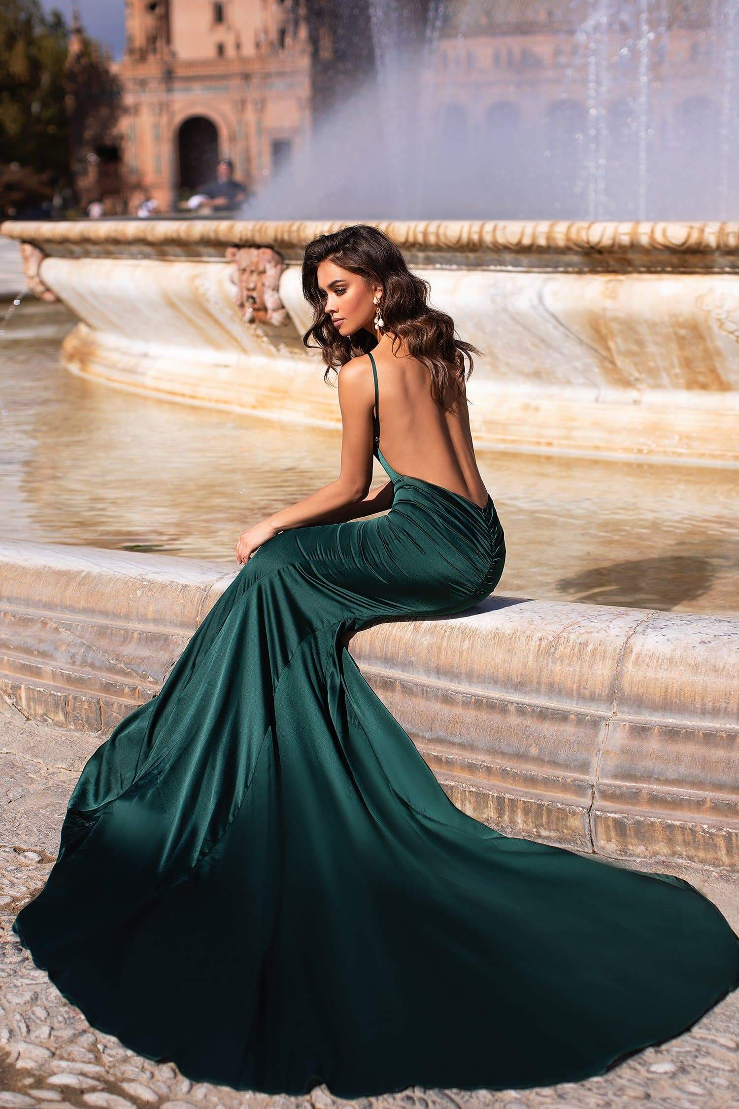 Delara Emerald Satin Gown | Afterpay | Zip Pay | Sezzle | Laybuy